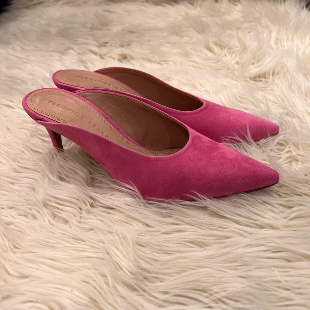 Veronica beard kitten heel pumps